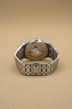 Audemars Piguet Royal Oak Selfwinding White Dial on Bracelet 15400ST.OO.1220ST.02 Complete 2014