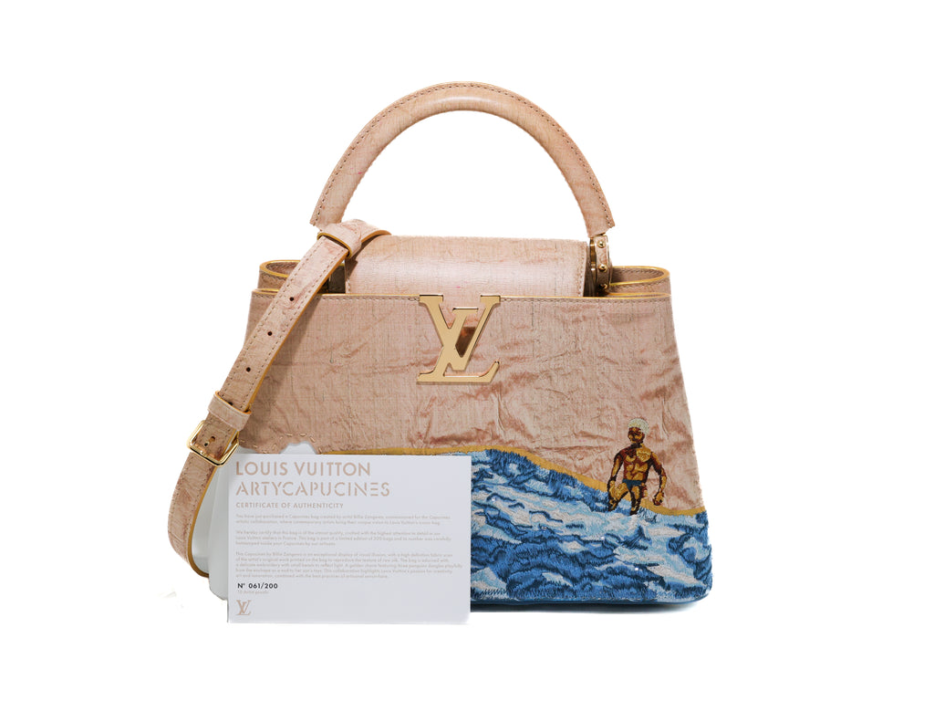 Louis Vuitton X BILLIE ZANGEWA Calfskin Printed Embroidered Capucines