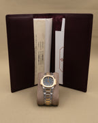 Patek Philippe Nautilus Blue Dial on Two tone 3800/001 Papers 1994