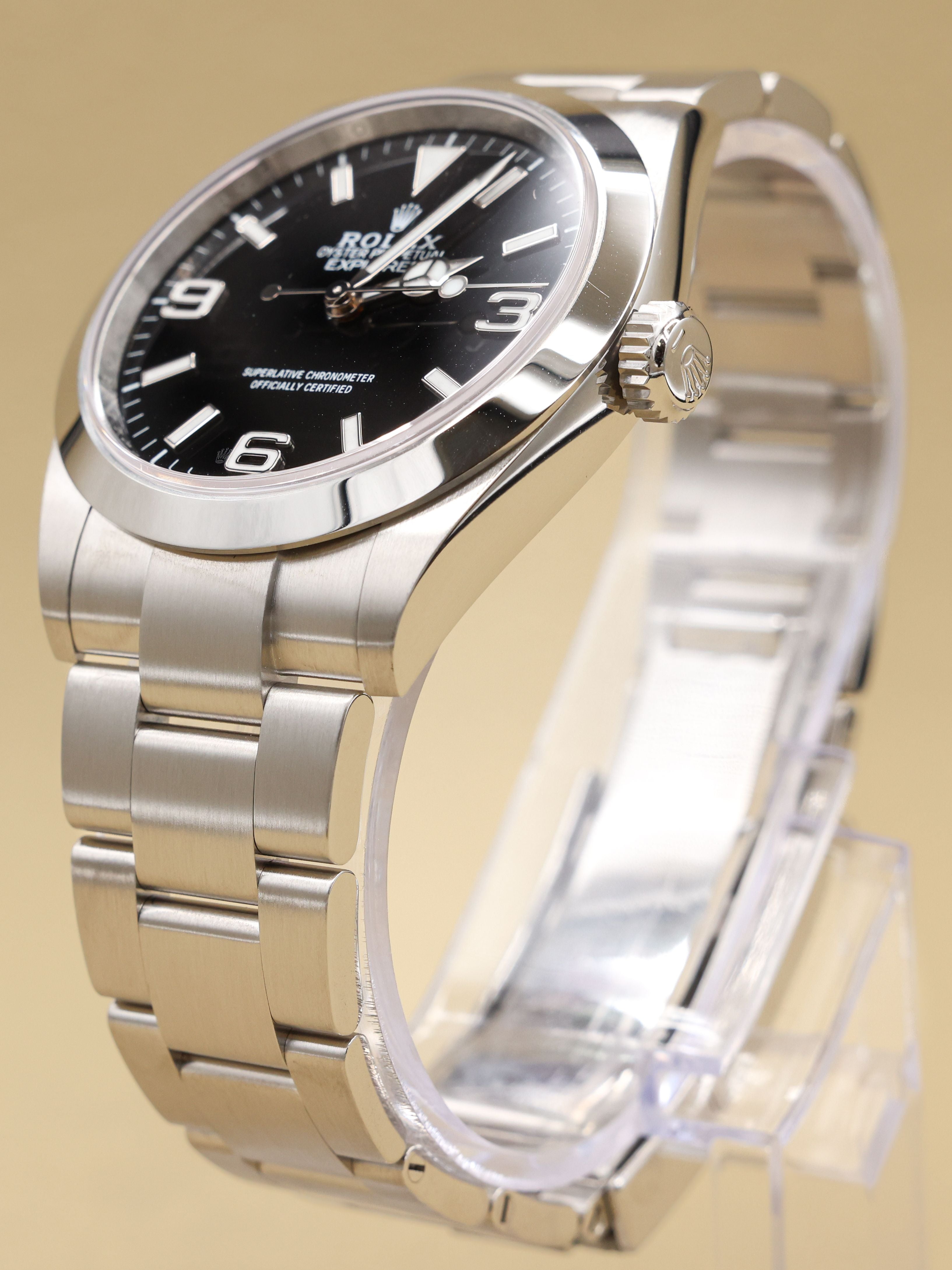 Rolex Explorer 40 Black Index Arabic Dial on Oyster 224270 Complete 2026