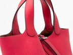 Hermes Picotin Pink Clemence Lock PM Handbag
