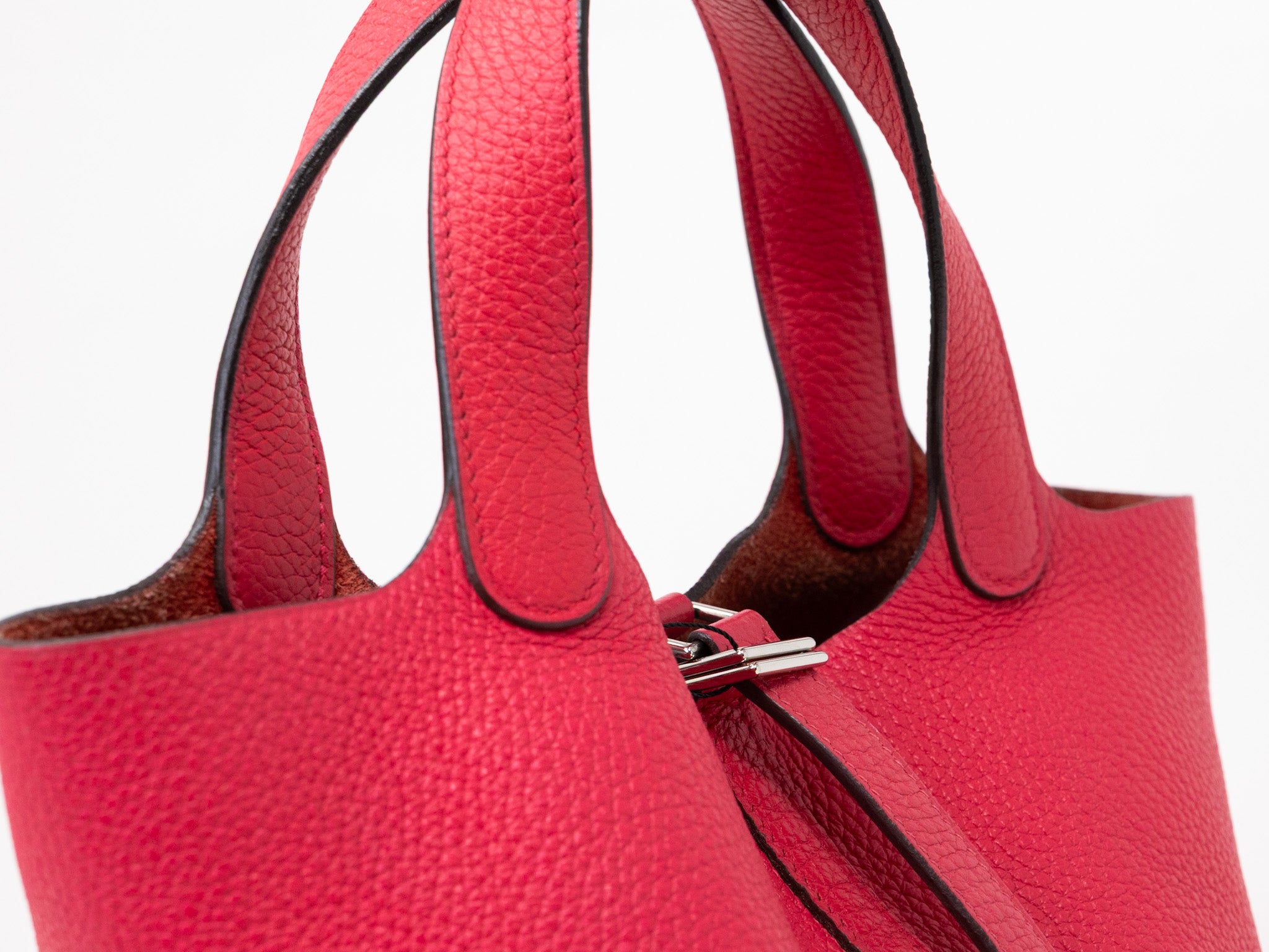 Hermes Picotin Pink Clemence Lock PM Handbag