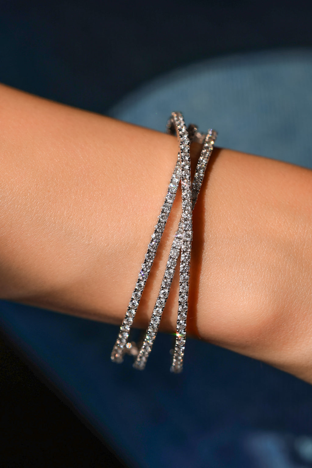 Diamond Bangles and Cuffs Bracelet in 14K Gold, 6.18ct B-618BANG