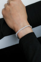 Round Diamond Tennis Bracelet in 14K White Gold, 6.89ct B-688RD