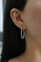 Yellow Gold FLEXIBLE HOOP - OVAL SHAPE Hoops 1.07 cts.