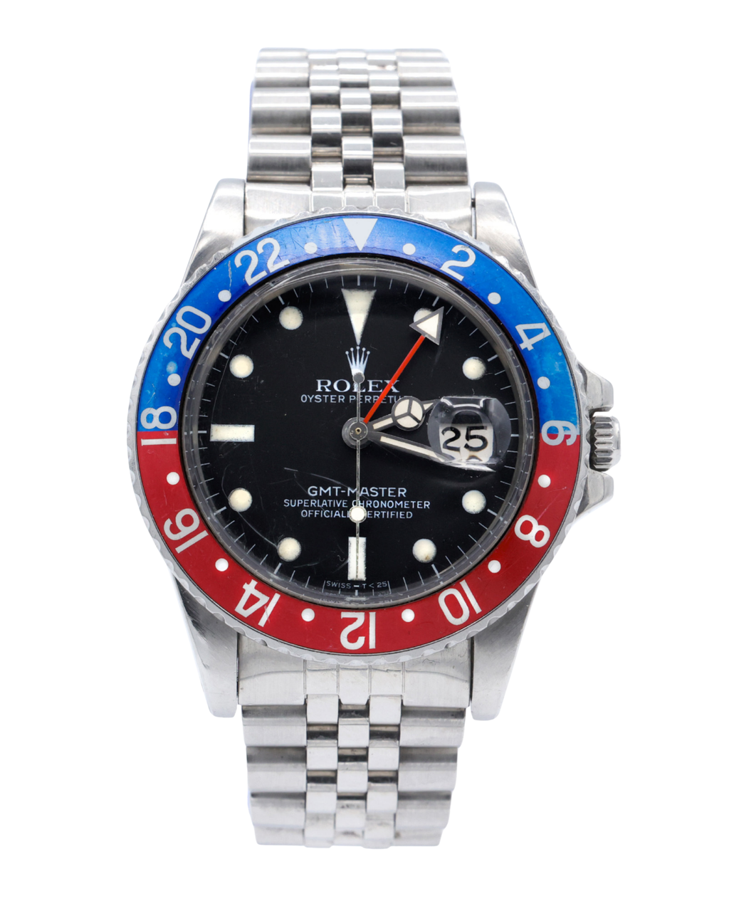 Rolex GMT-Master Vintage Black Dial on Jubilee 16750 with Box 1981