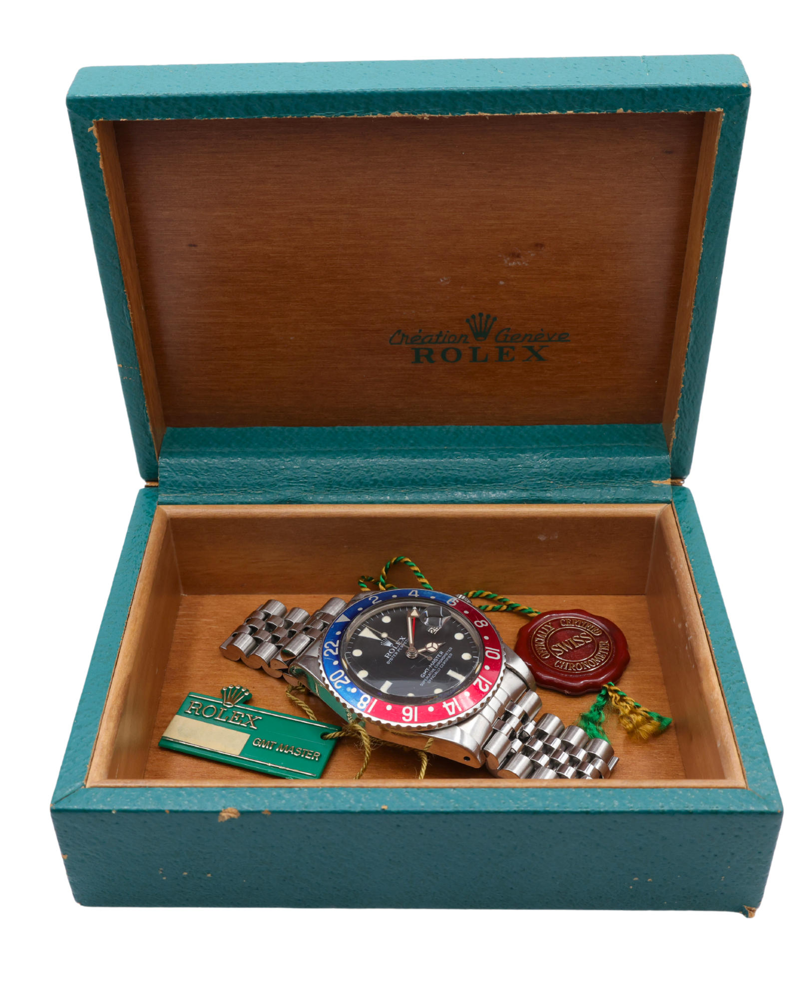 Rolex GMT-Master Vintage Black Dial on Jubilee 16750 with Box 1981