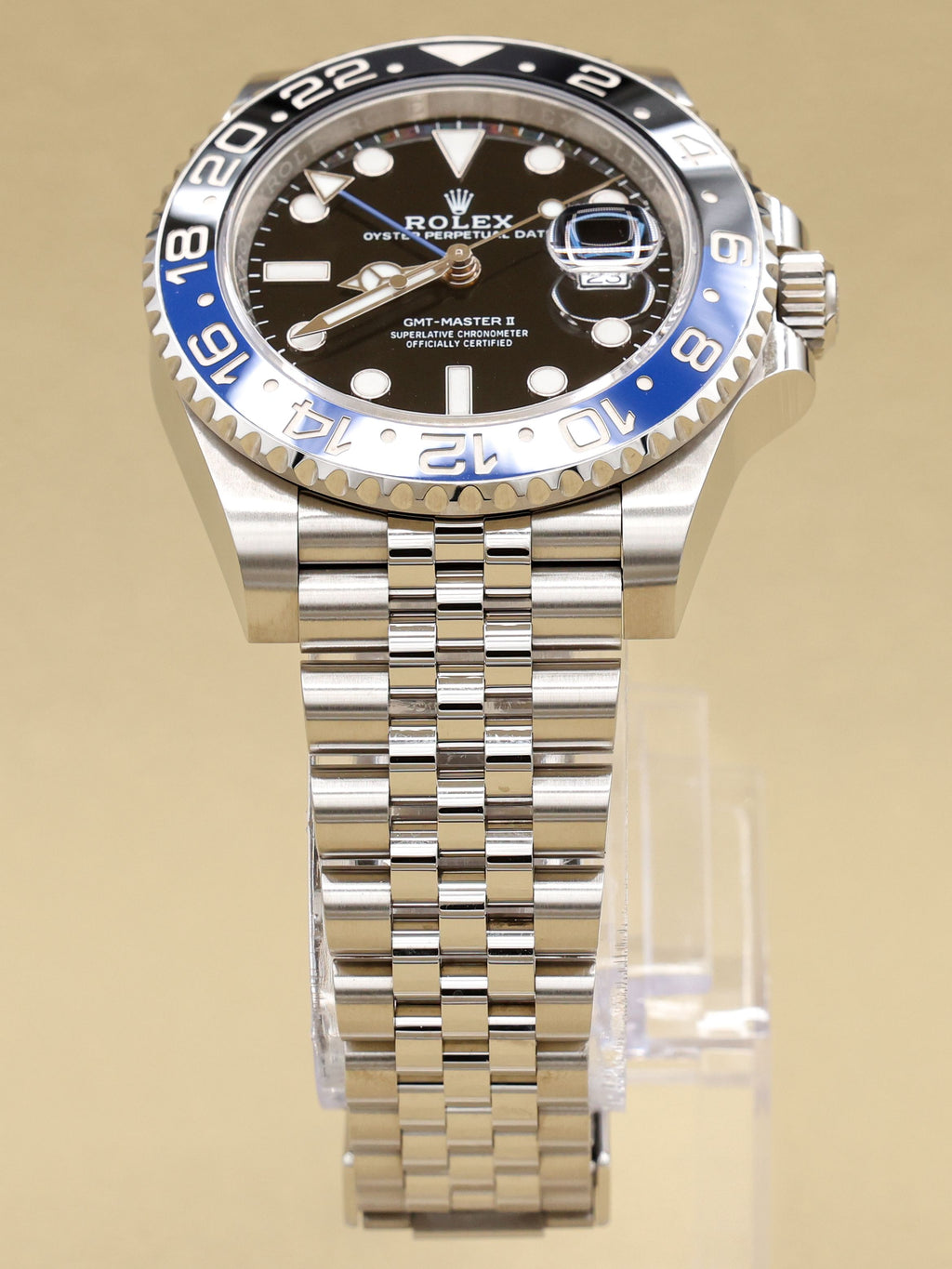 Rolex GMT-Master II Batgirl Black Dial on Jubilee 126710BLNR Complete 2023