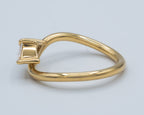 Yellow Gold Wavy Stack Ring Fashion Ring 0.5 cts.