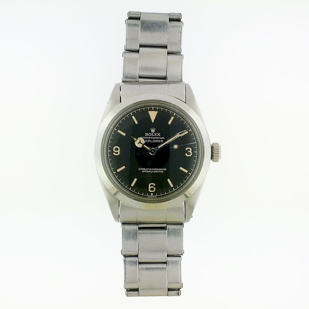 Rolex Vintage Explorer Black Dial on Oyster 1016