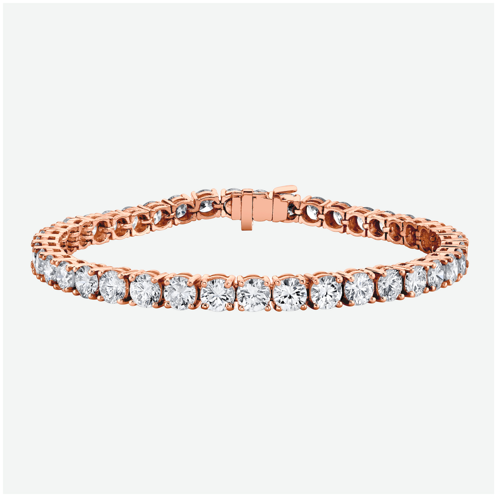 Classic Diamond Tennis Bracelet in 14K Gold, 12ct B-12ct 4pr