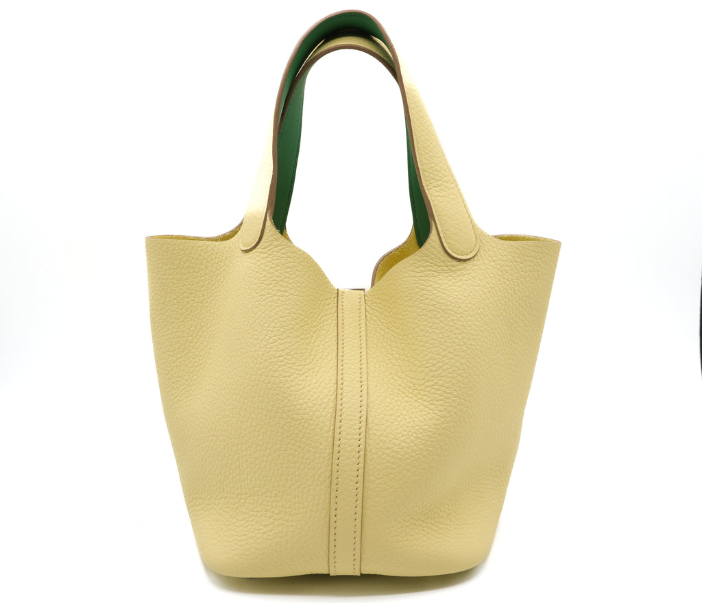 Hermes Picotin Lock Eclat 18 Jaune Milton