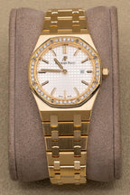 Audemars Piguet Royal Oak Quartz Ladies Silver Dial on Bracelet 67651BA.ZZ.1261BA.01 Complete 2017