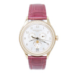 Patek Philippe Complications Annual Calendar Silvery Sunburst Dial on Leather Strap 4947R-001 Complete 2024