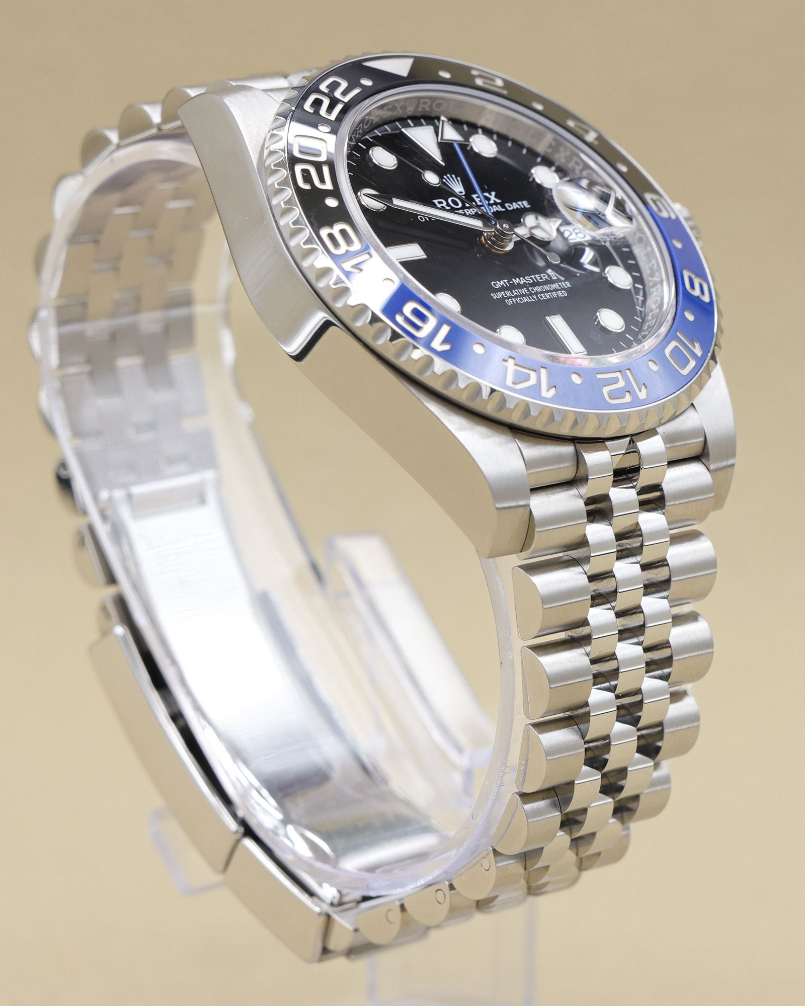 Rolex GMT-Master II Batgirl Black Dial on Jubilee 126710BLNR Complete 2023