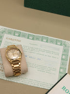 Rolex Datejust Oysterquartz Champagne Dial on Yellow Gold 5100 Papers 1977