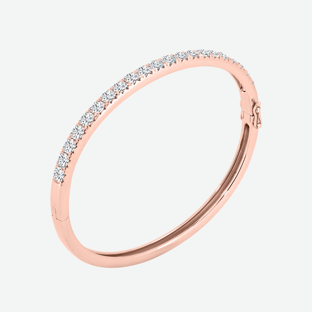 Gold Diamond Bangle and Cuff Bracelet B-300B