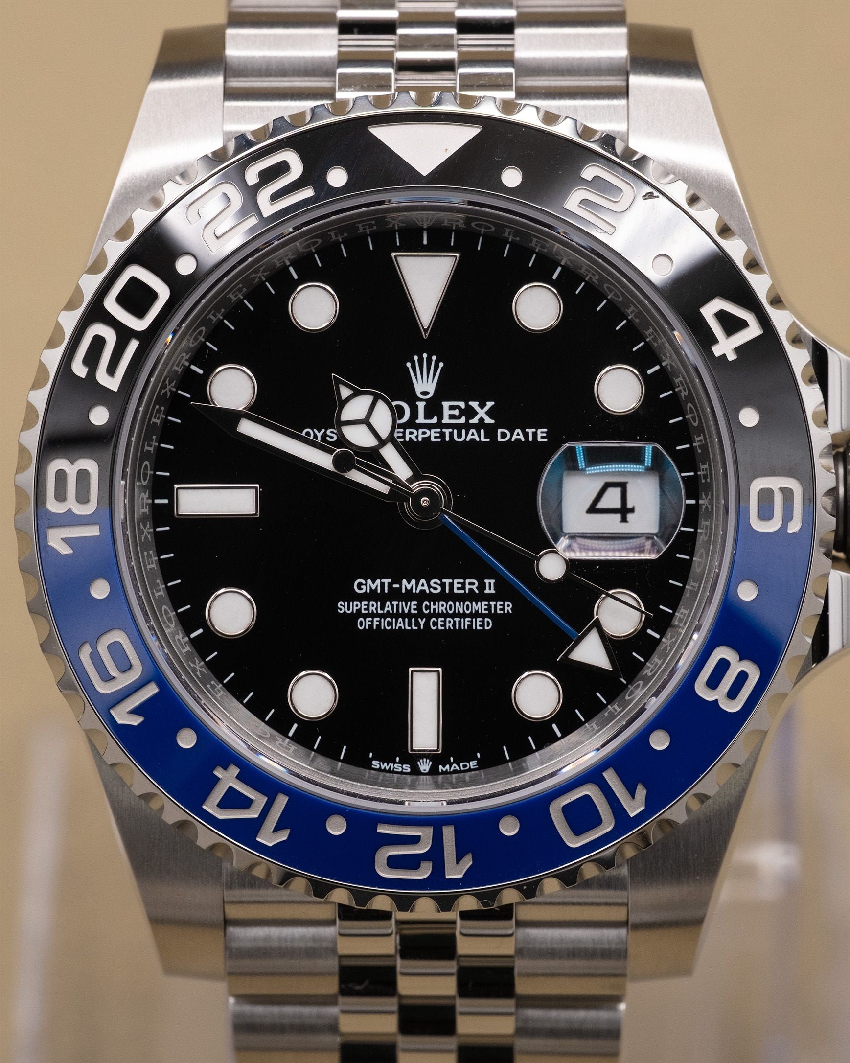 Rolex GMT-Master II Batgirl Black Dial on Jubilee 126710BLNR Complete 2026