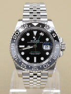 Rolex GMT-Master II Bruce Wayne Black Dial on Jubilee 126710GRNR Complete 2024