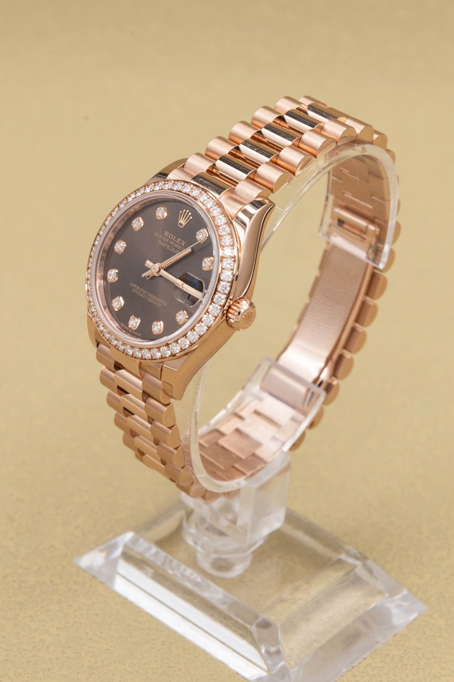 Rolex Datejust 31 Chocolate Diamond Dial on Presidential 278285RBR Complete 2026