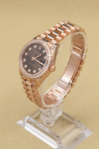 Rolex Datejust 31 Chocolate Diamond Dial on Presidential 278285RBR Complete 2026