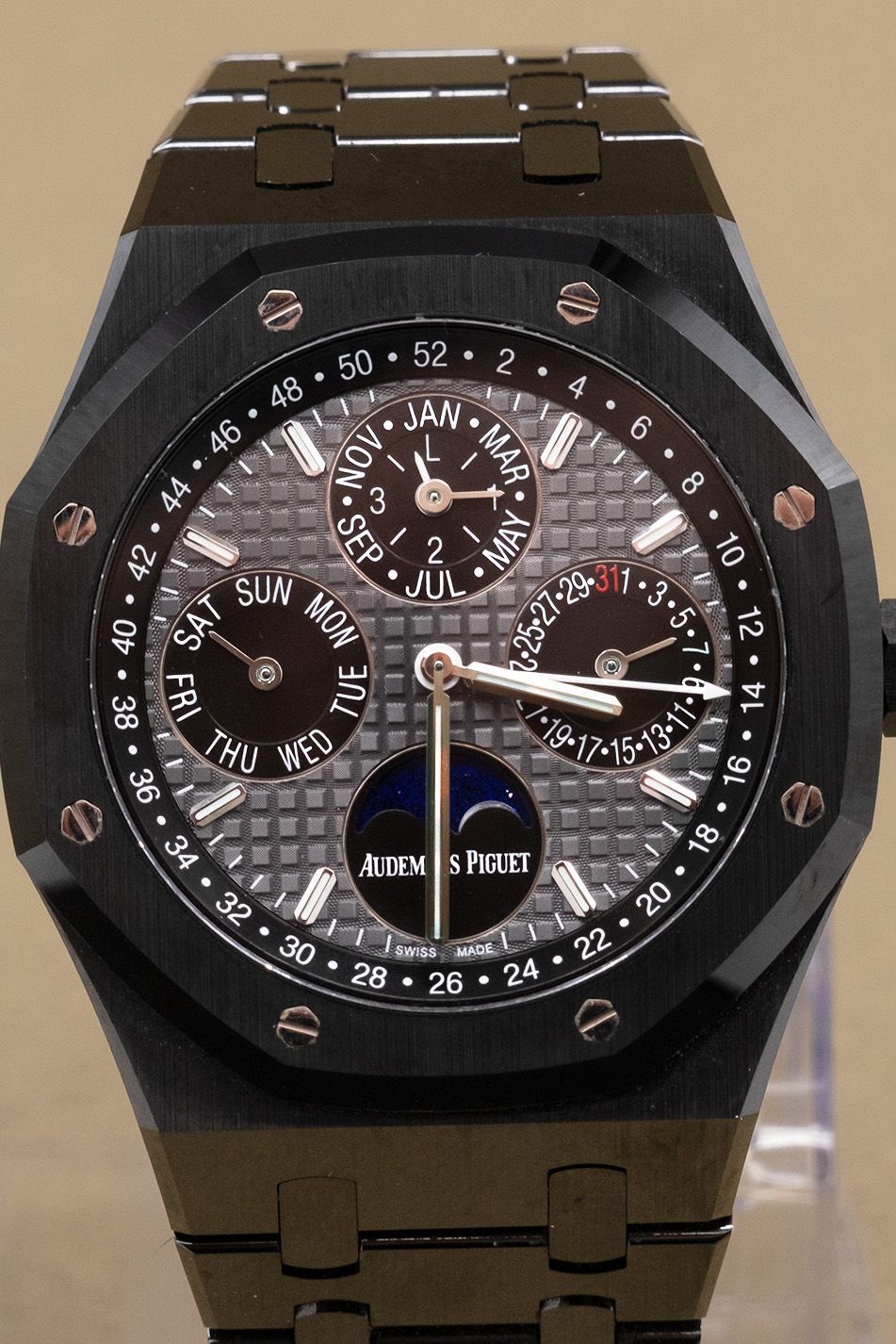 Audemars Piguet Royal Oak Perpetual Calendar Slate Grey Dial on Bracelet 26579CE.OO.1225CE.01 Complete 2017