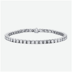 4-Prong Tennis Bracelet in 18K White Gold, 7ct B-7ct 4pr 18WG copy