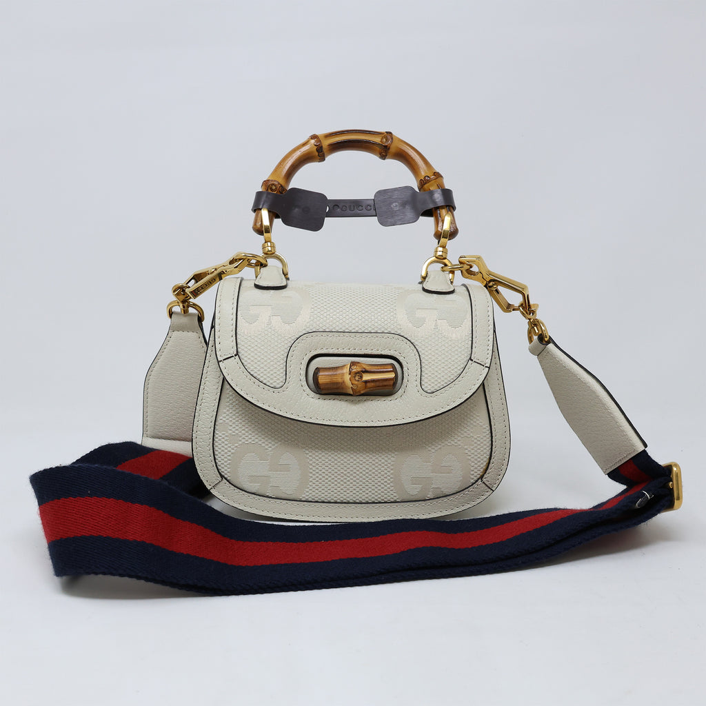 Gucci Bamboo Jumbo GG Handbag
