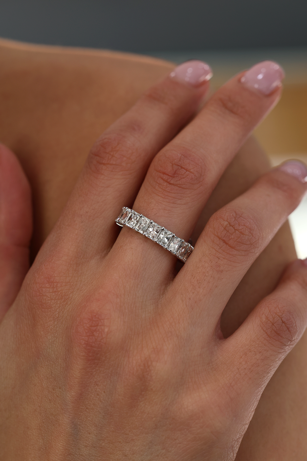 White Gold - Eternity Ring 5.97 cts.