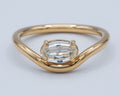 Yellow Gold Wavy Stack Ring Fashion Ring 0.7 cts.