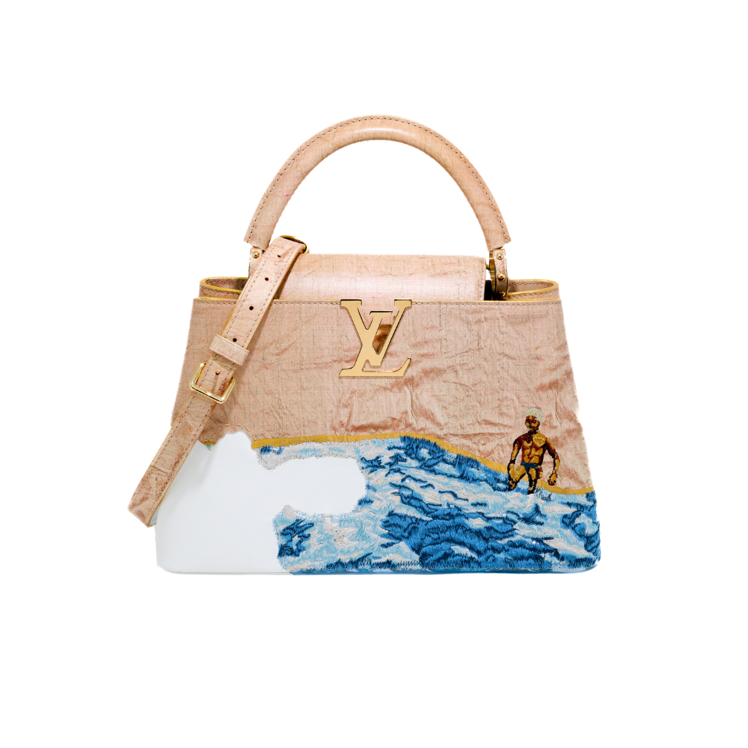 Louis Vuitton X BILLIE ZANGEWA Calfskin Printed Embroidered Capucines