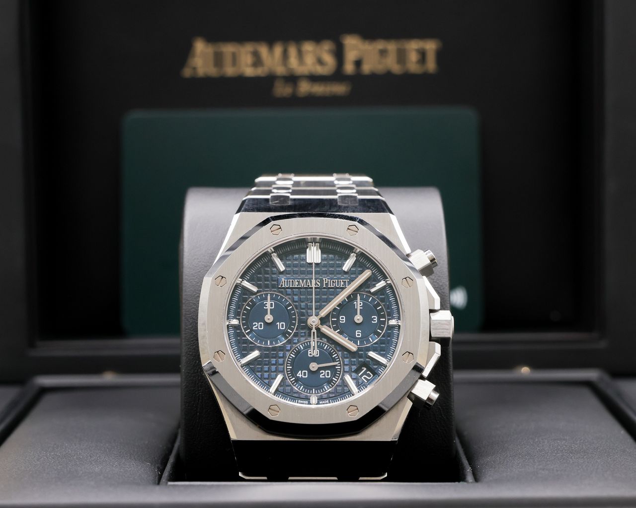 Audemars Piguet Royal Oak Chronograph "50th Anniversary" Blue Dial on Bracelet 26240ST.OO.1320ST.01 Complete 2022