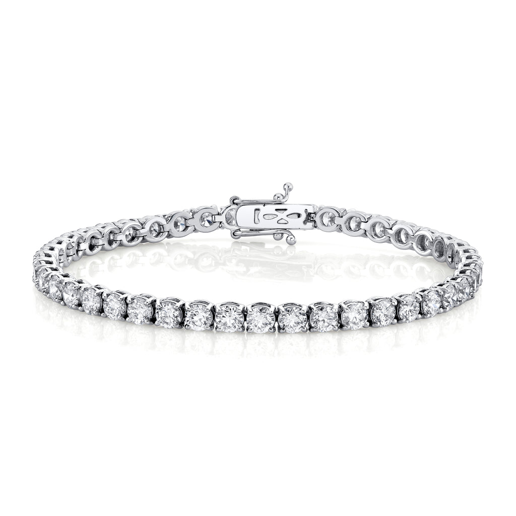 18K Gold Tennis Bracelet, 9.00ct B-9 ct. 4pr 18K