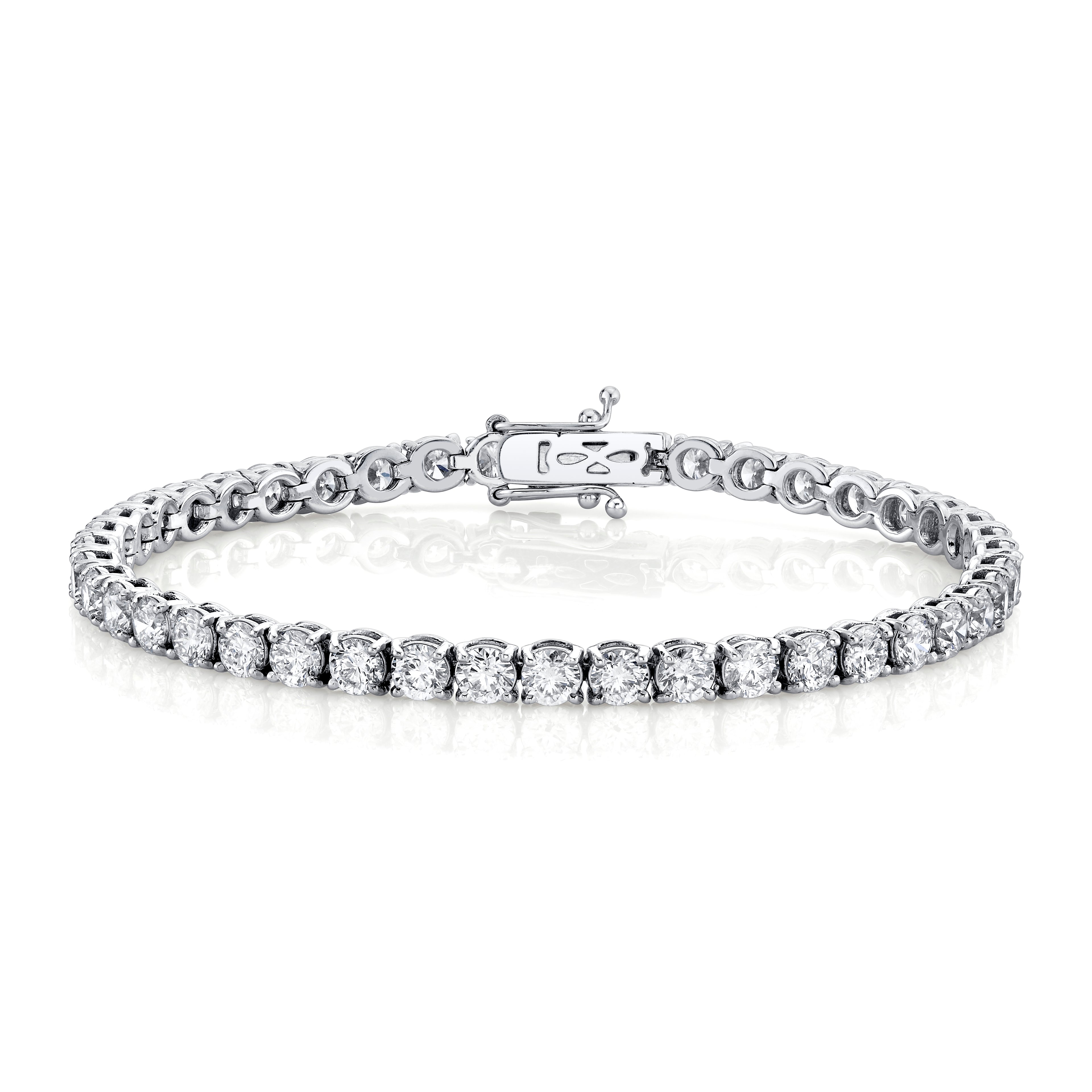 18K Gold Tennis Bracelet, 9.00ct B-9 ct. 4pr 18K