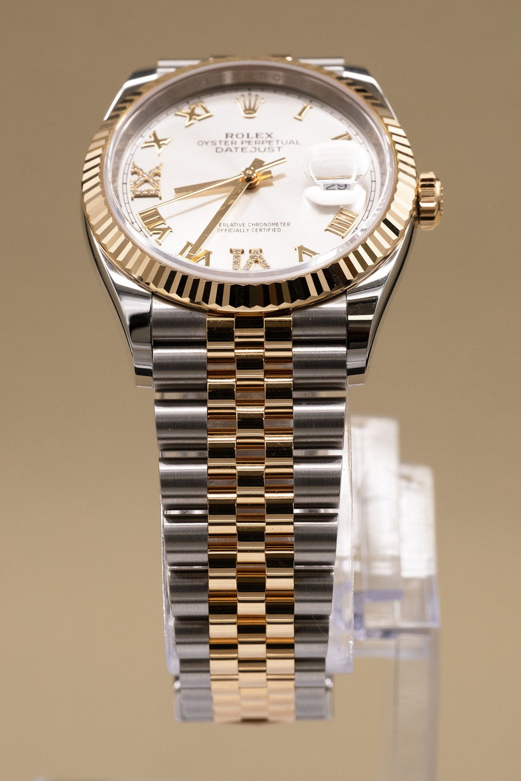 Rolex Datejust 36 Silver Roman Dial on Jubilee 126233 Complete 2026