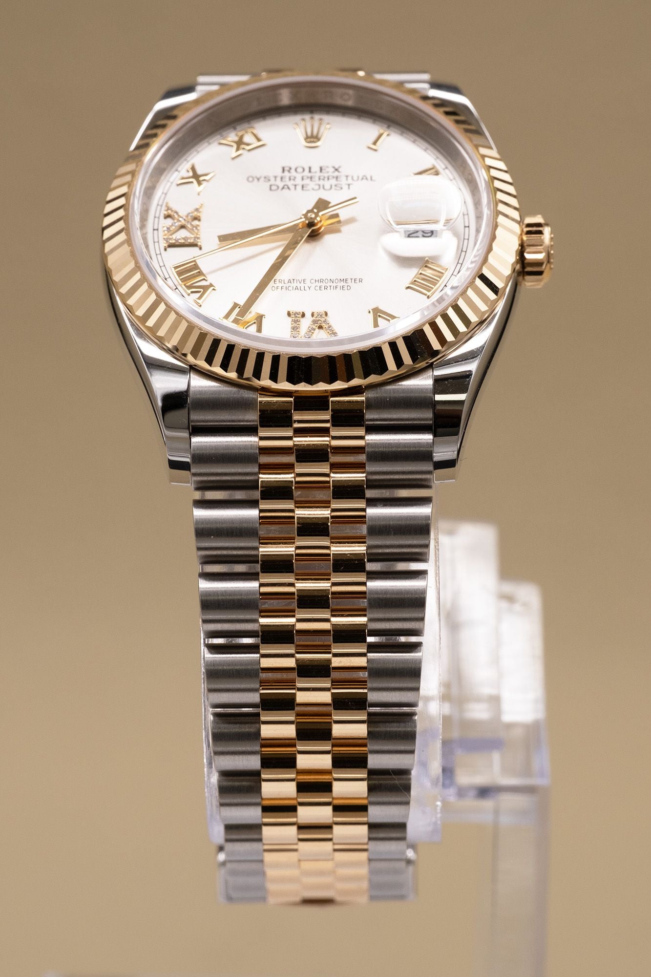 Rolex Datejust 36 Silver Roman Dial on Jubilee 126233 Complete 2026