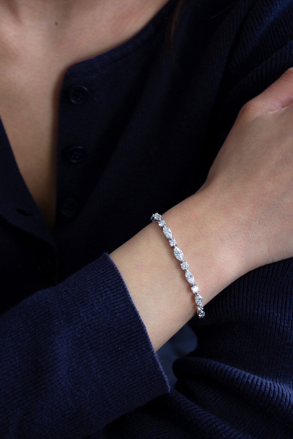 Newport Collection Diamond Tennis Bracelet, 7.73ct B-773MQ