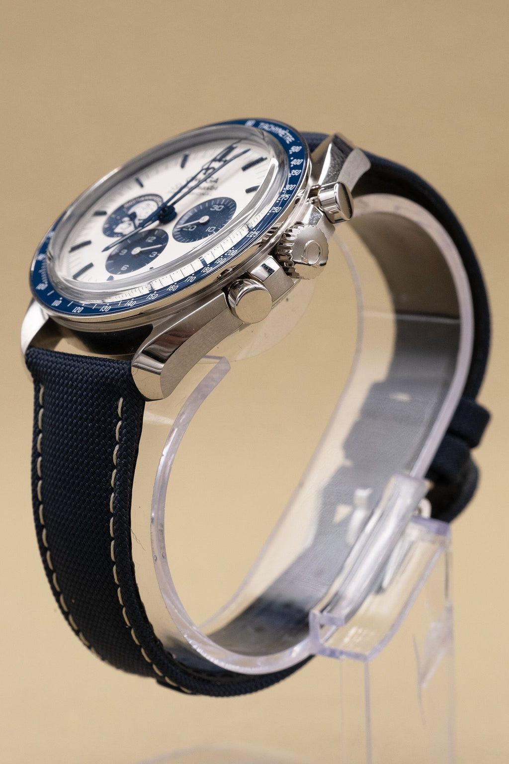 Omega Speedmaster Anniversary Series Co-Axial Master Chronometer Chronograph Silver Dial on Nylon Strap 310.32.42.50.02.001 Complete 2023