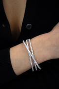 Diamond Bangles and Cuffs Bracelet in 14K Gold, 6.18ct B-618BANG