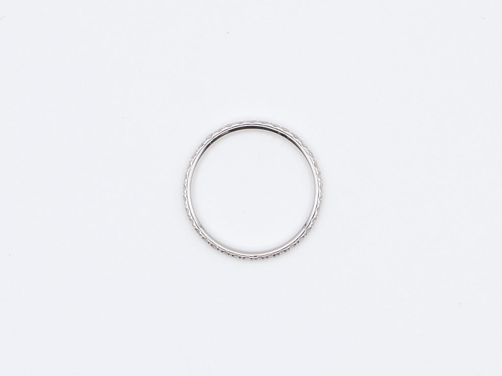 Round Diamond Eternity Stackable Thin Band 18KT Gold 0.5ct R-50