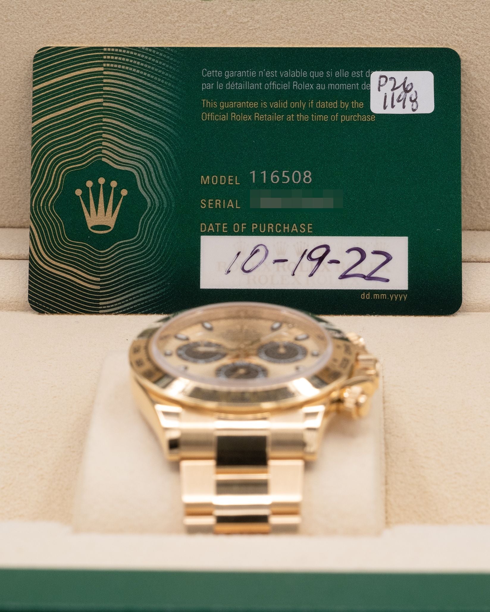 Rolex Daytona Pikachu Dial on Oyster 116508 Complete 2022