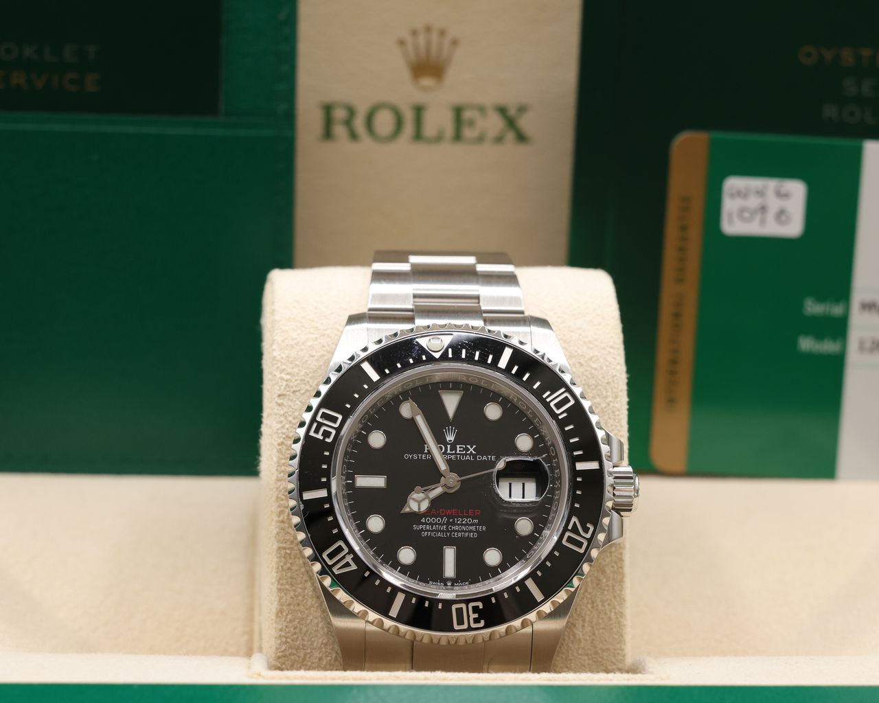 Rolex Sea-Dweller 43 Black Dial on Oyster 126600 Complete 2019