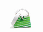Louis Vuitton Taurillon Braided Capucines Mini in Vert Green