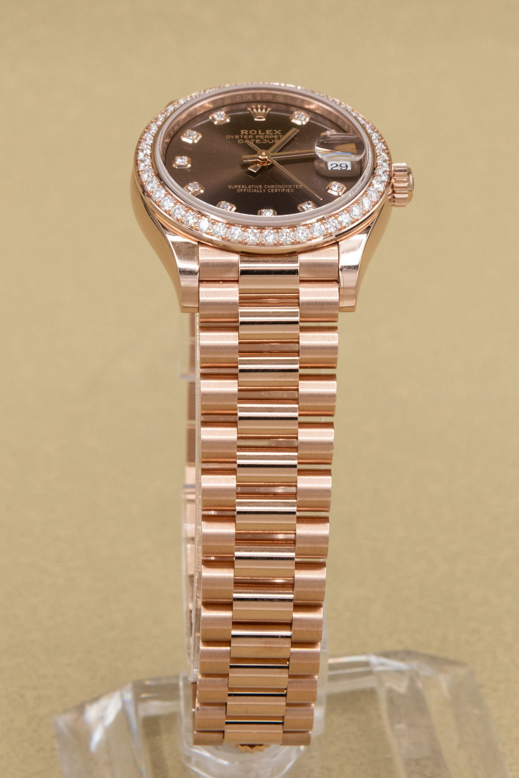 Rolex Datejust 31 Chocolate Diamond Dial on Presidential 278285RBR Complete 2026