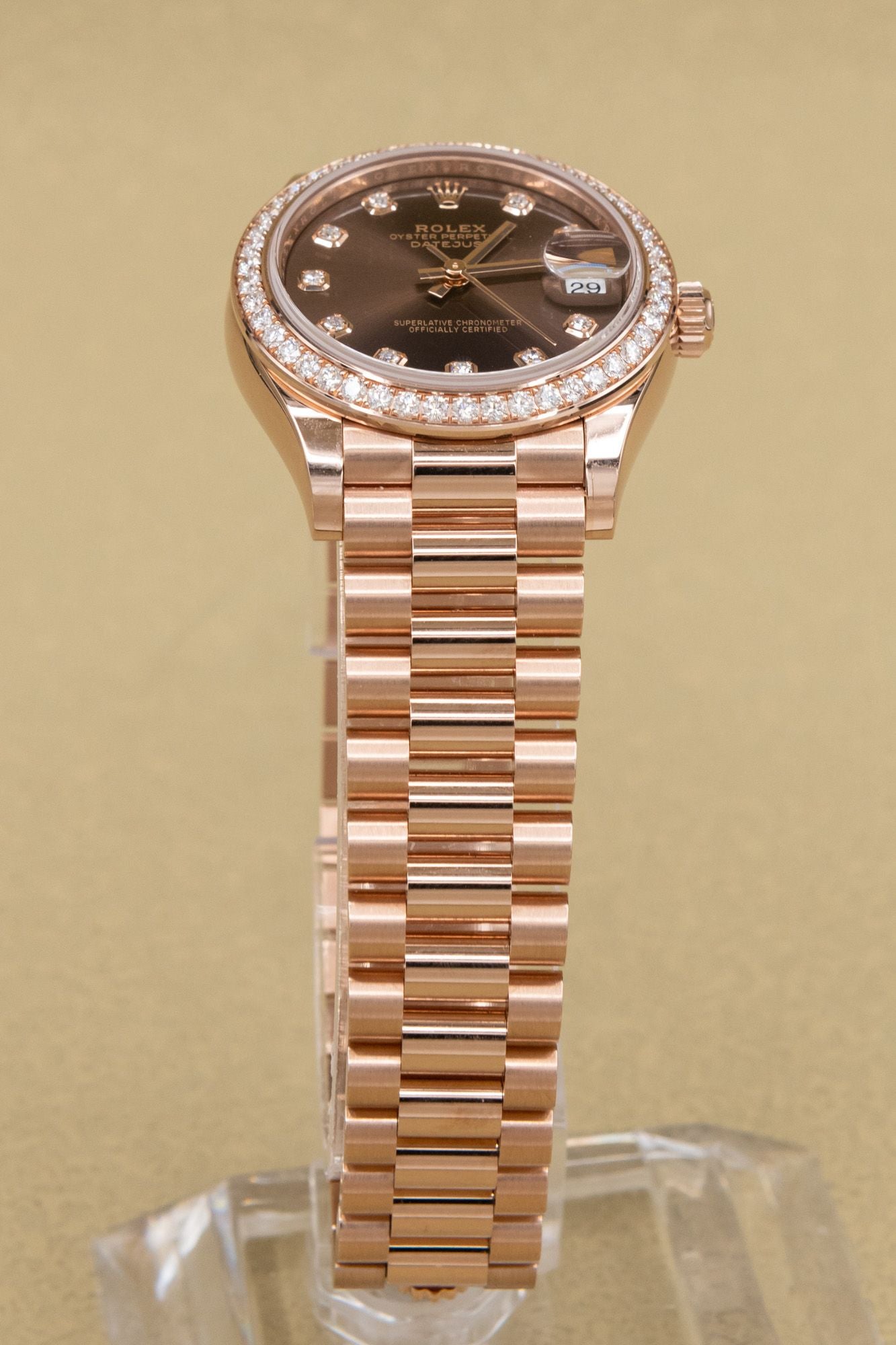 Rolex Datejust 31 Chocolate Diamond Dial on Presidential 278285RBR Complete 2026