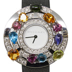 Bvlgari Astrale Cerchi Quartz Silver Dial on Black Strap AEW36D1CWL Complete 2006