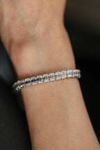 Exquisite Handcrafted Diamond Tennis Bracelet, 17ct B-17EM