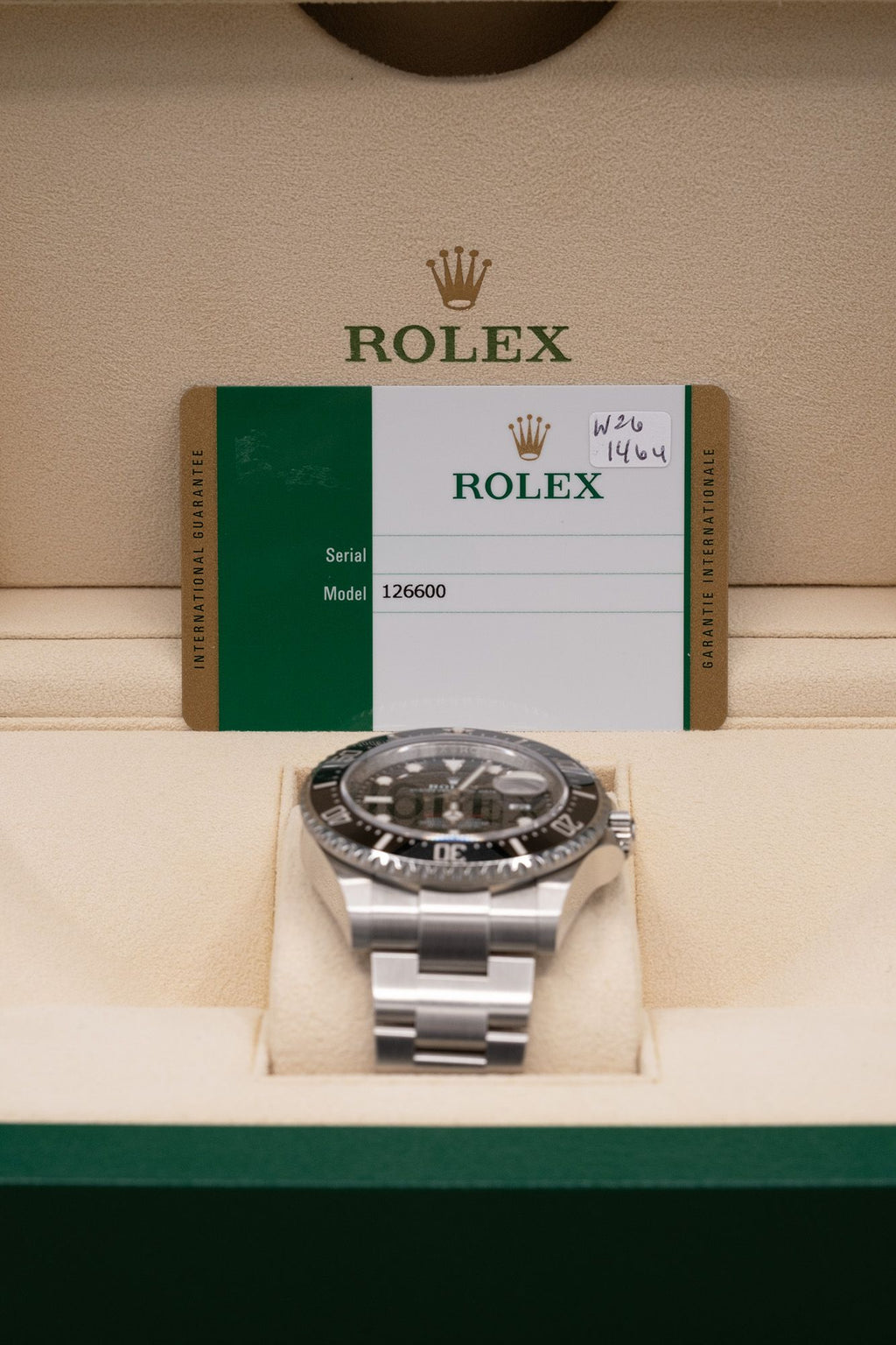 Rolex Sea-Dweller 43 Black Dial on Oyster 126600 Complete 2019