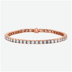 4-Prong Tennis Bracelet in 18K Rose Gold, 7ct B-7ct 4pr 18RG