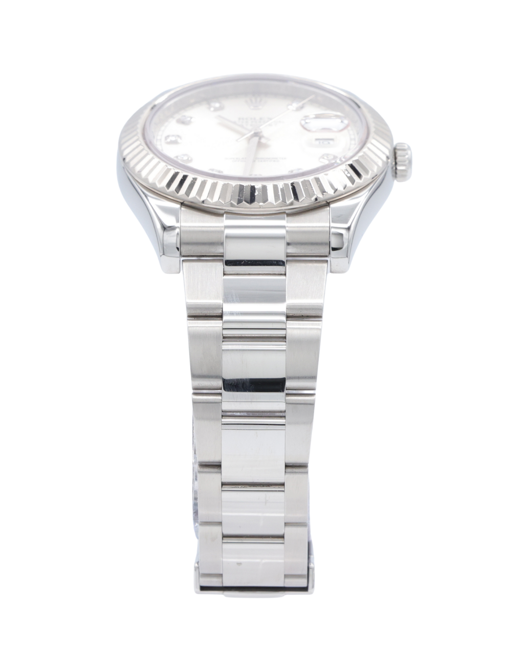 Rolex Datejust II Silver Stick Dial on Oyster 116334 Complete 2012